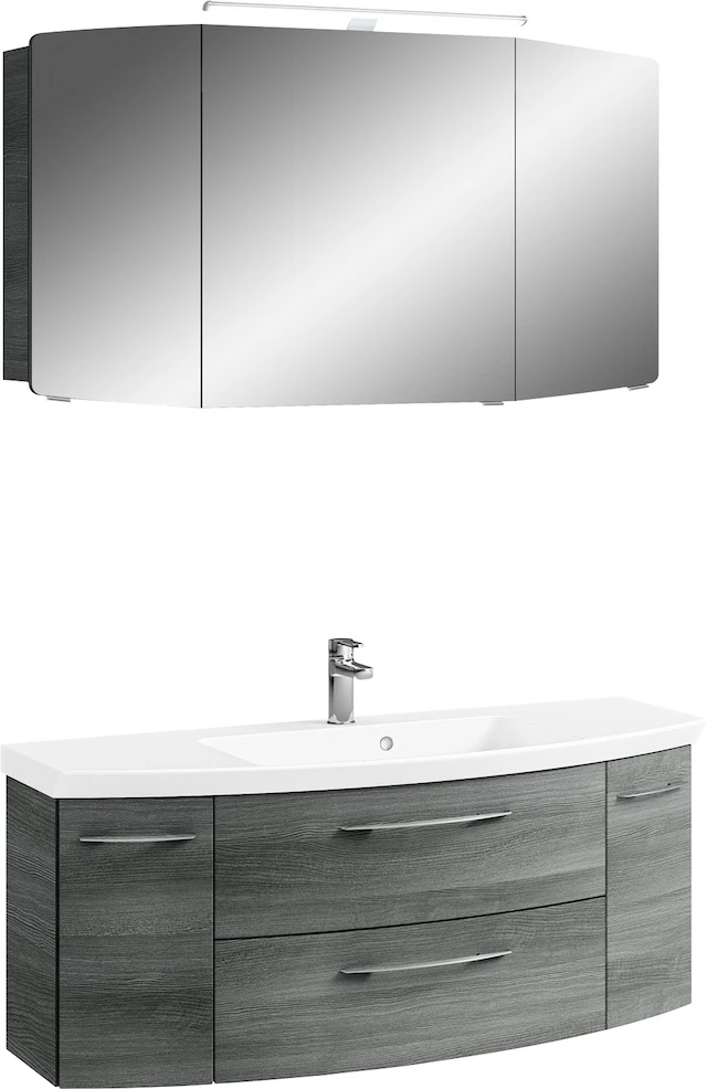Saphir Badmöbel-Set »Cassca Sprint 2-teilig Mineralmarmor-Waschtisch mit LE günstig online kaufen