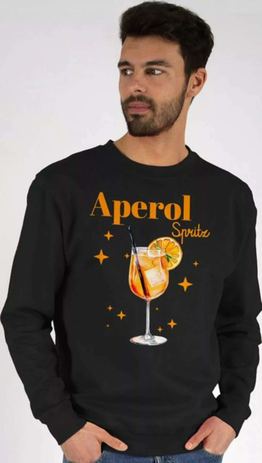 Shirtracer Sweatshirt Aperol Spritz Kostüm Aperoli Aperollin Freundin Sprit günstig online kaufen