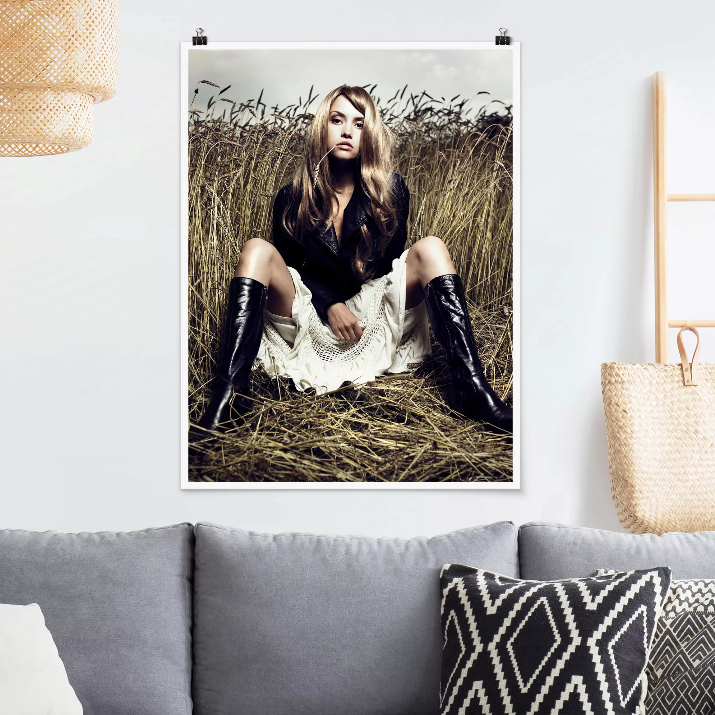 Poster Akt & Erotik - Hochformat Country Girl günstig online kaufen