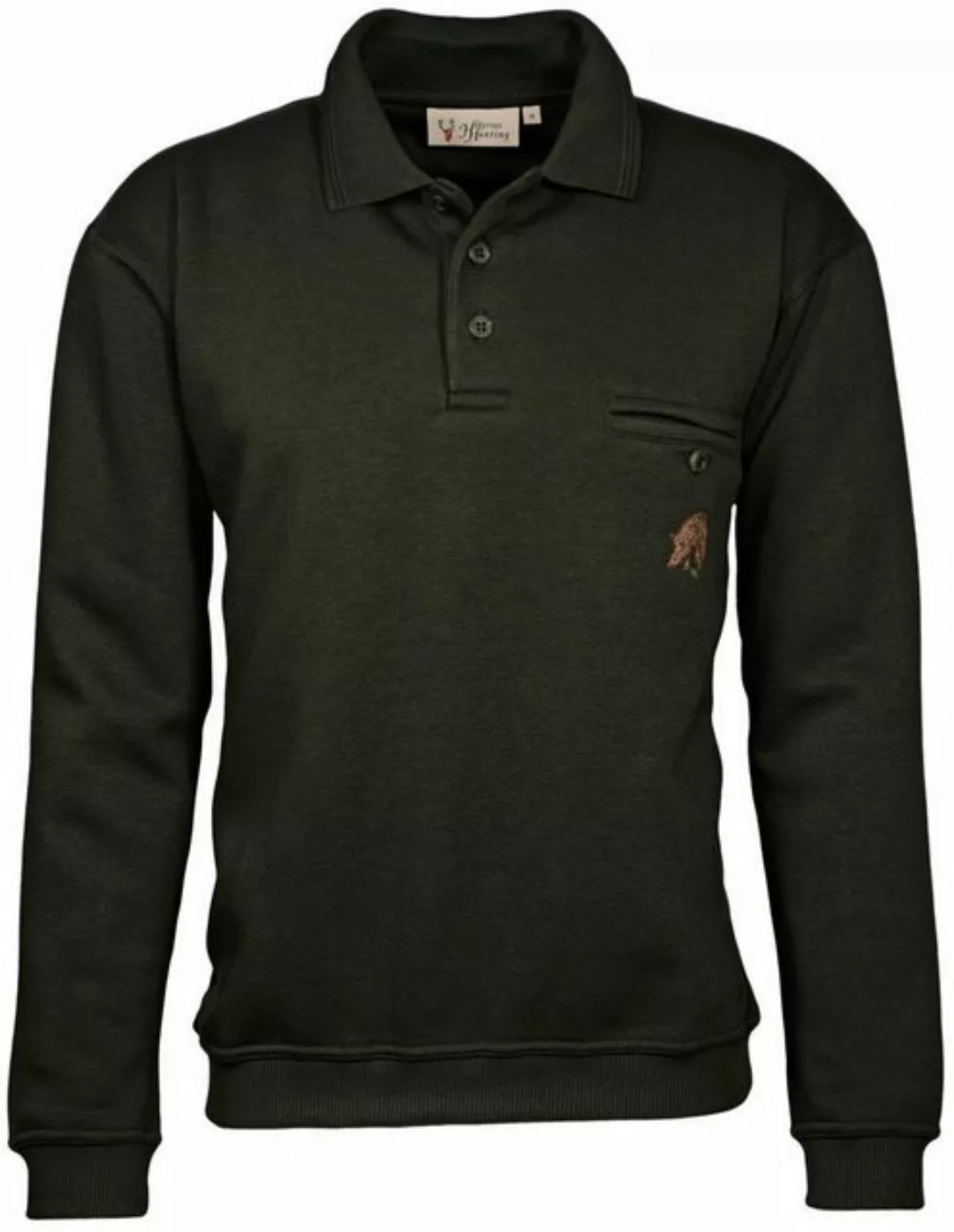 Hubertus® Hunting Sweater Jagdsweater mit Motiv Jagdpullover Ansitz & Winte günstig online kaufen