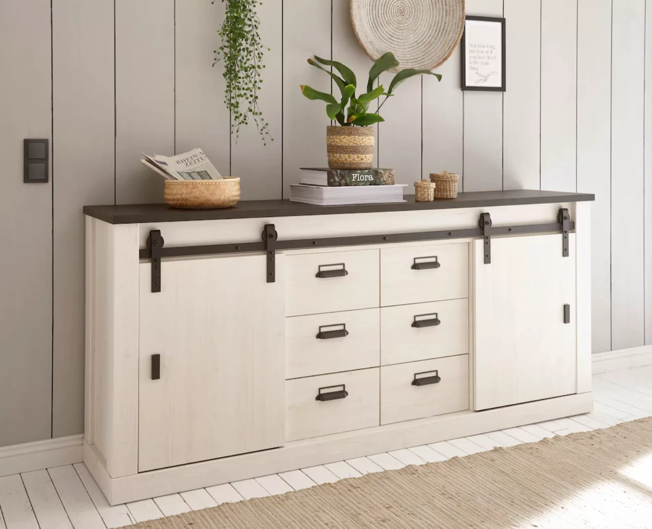 Home affaire Sideboard "SHERWOOD" günstig online kaufen