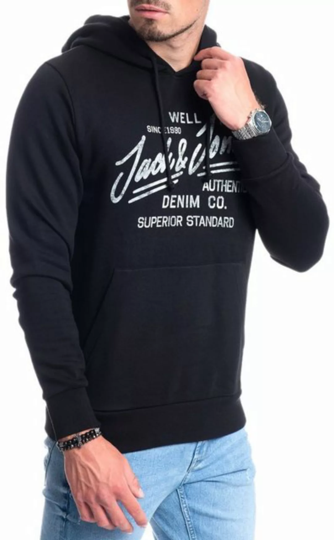 Jack & Jones Kapuzensweatshirt mit Kängurutasche günstig online kaufen