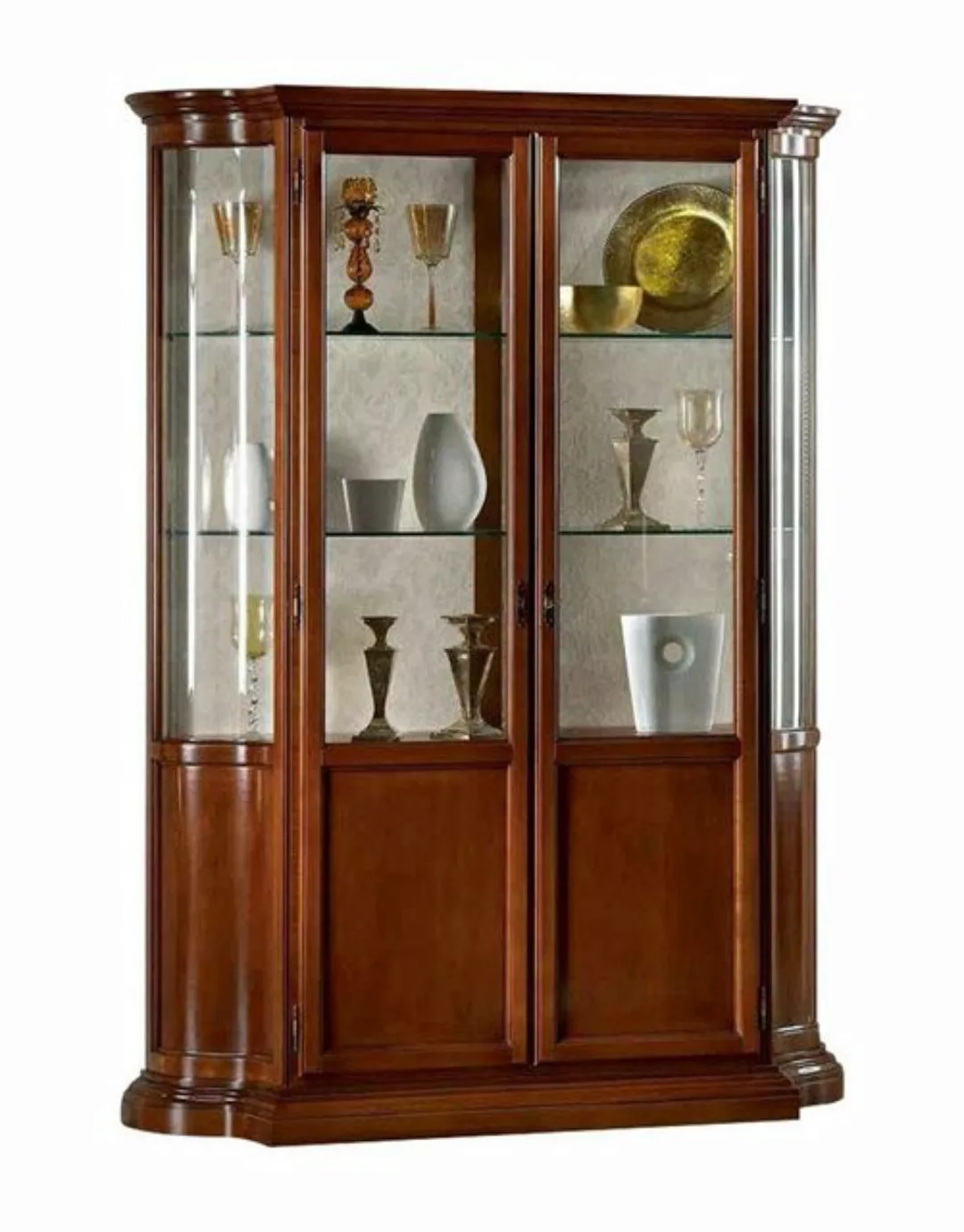 JVmoebel Vitrine Luxus Holz Vitrine Anrichte Design Schränke Braun Italieni günstig online kaufen