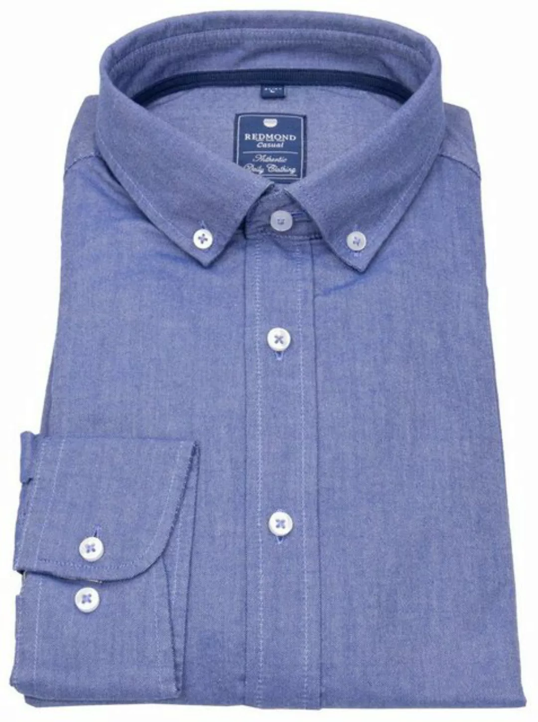 Redmond Langarmhemd Button-Down-Kragen günstig online kaufen