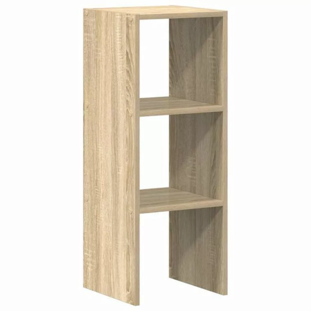 vidaXL Fächerschrank Bücherregal Stapelbar Sonoma-Eiche 30x30x80 cm Holzwer günstig online kaufen