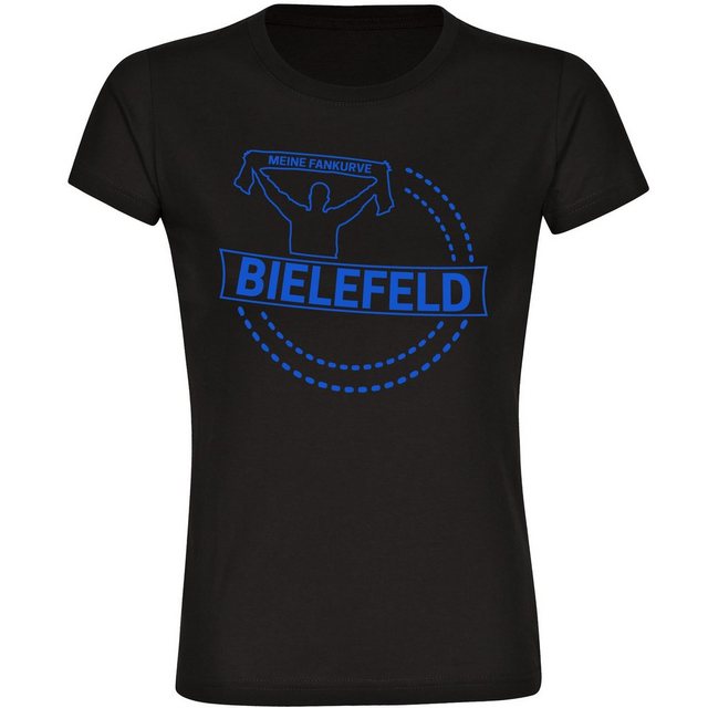 multifanshop T-Shirt Damen Bielefeld - Meine Fankurve - Frauen günstig online kaufen