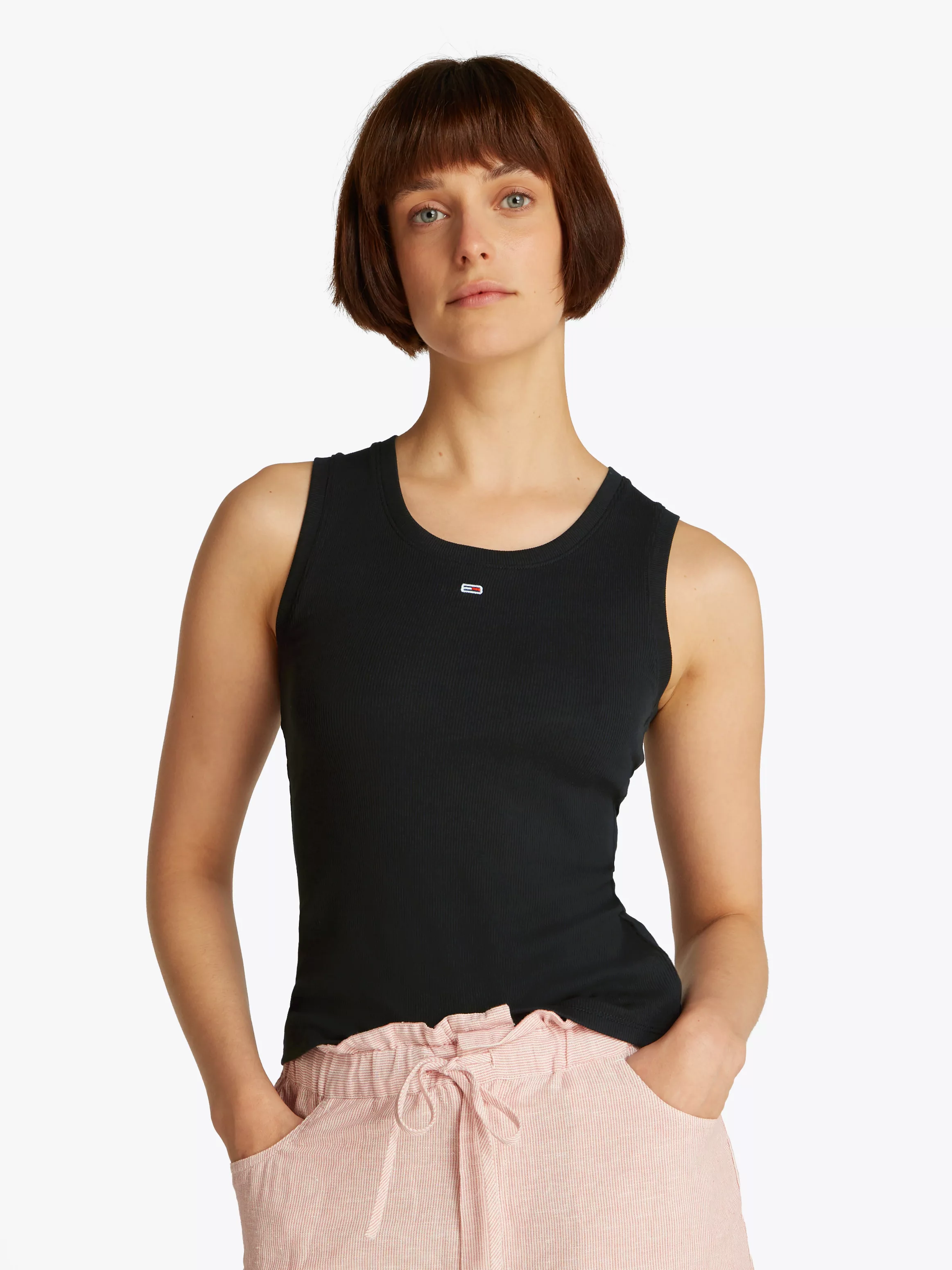 Tommy Jeans Curve Tanktop "TJW ESSENTIAL RIB TANK EXT", in Großen Größen, R günstig online kaufen