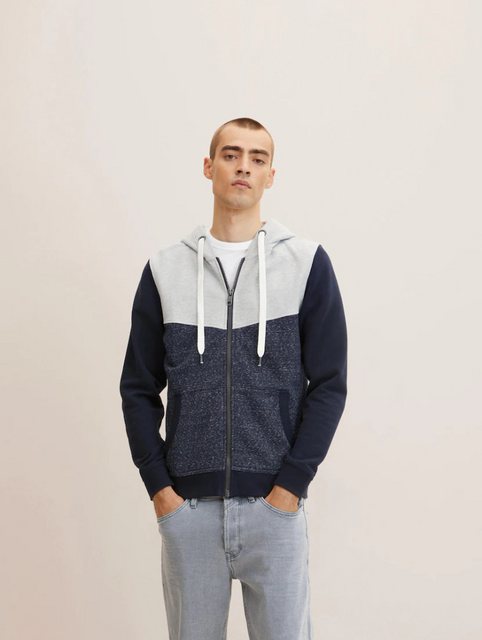 TOM TAILOR Kapuzensweatshirt Colorblock Zipper Jacket (1-tlg) günstig online kaufen