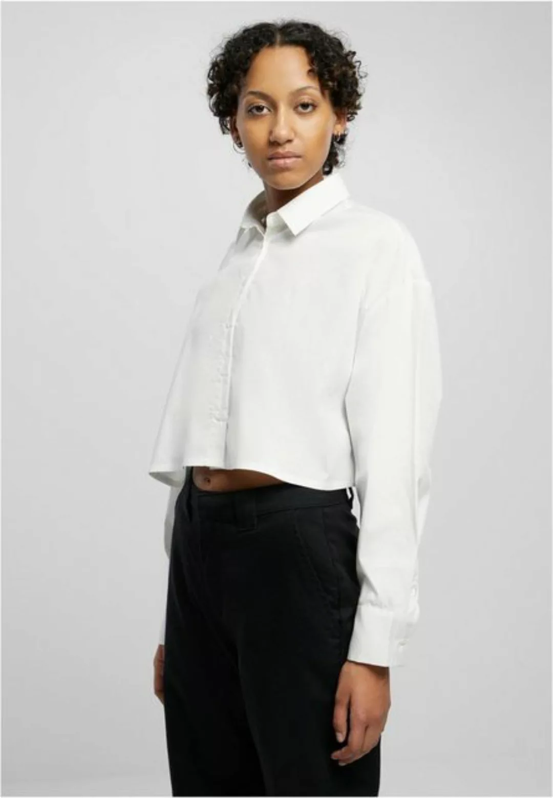 URBAN CLASSICS T-Shirt Ladies Cropped Oversized Blouse günstig online kaufen