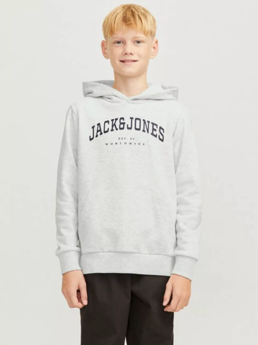 Jack & Jones Junior Kapuzensweatshirt JJECALEB VARSITY SWEAT HOOD NOOS JNR günstig online kaufen