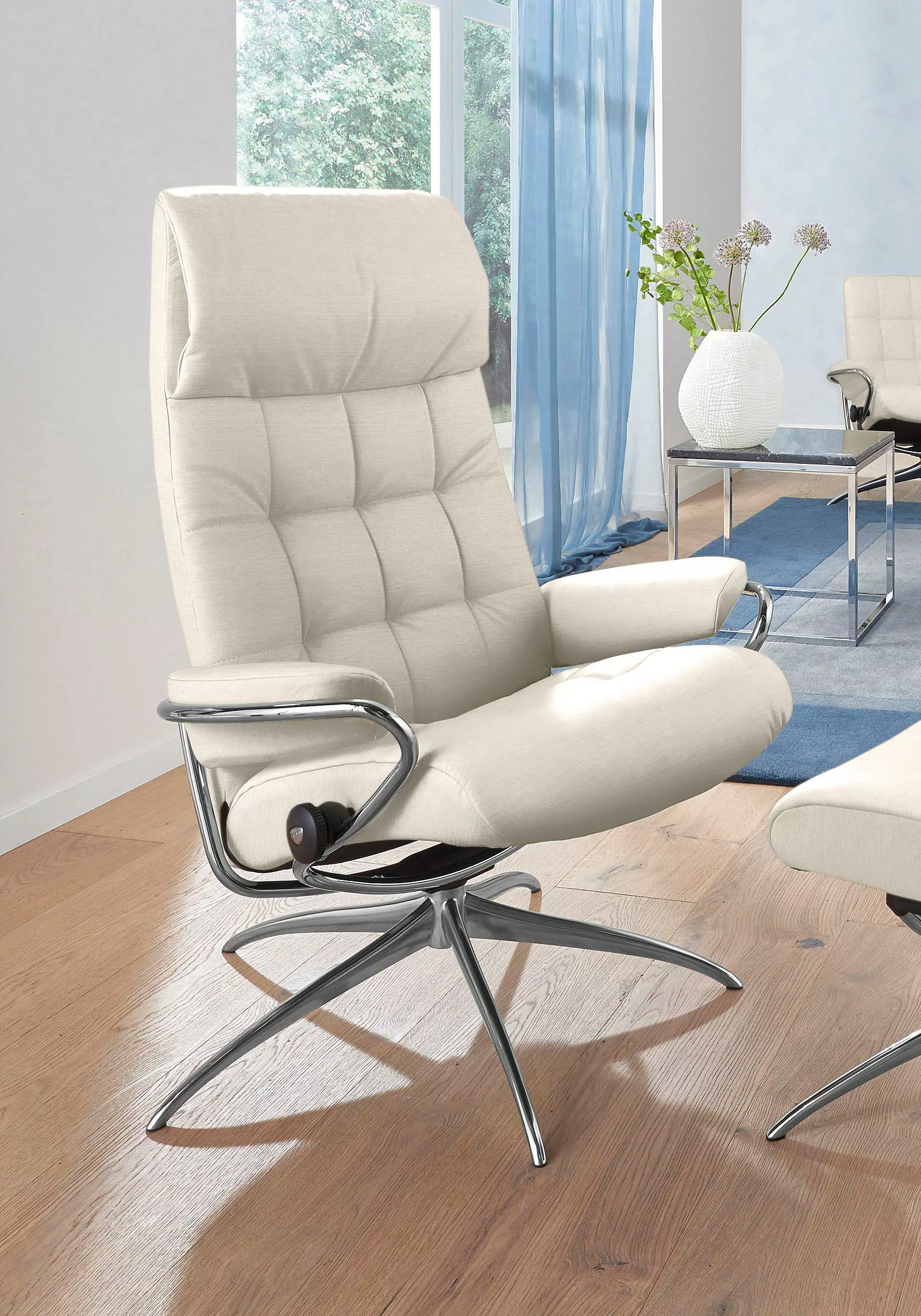 Stressless Relaxsessel "London", High Back, mit Star Base, Gestell Chrom günstig online kaufen