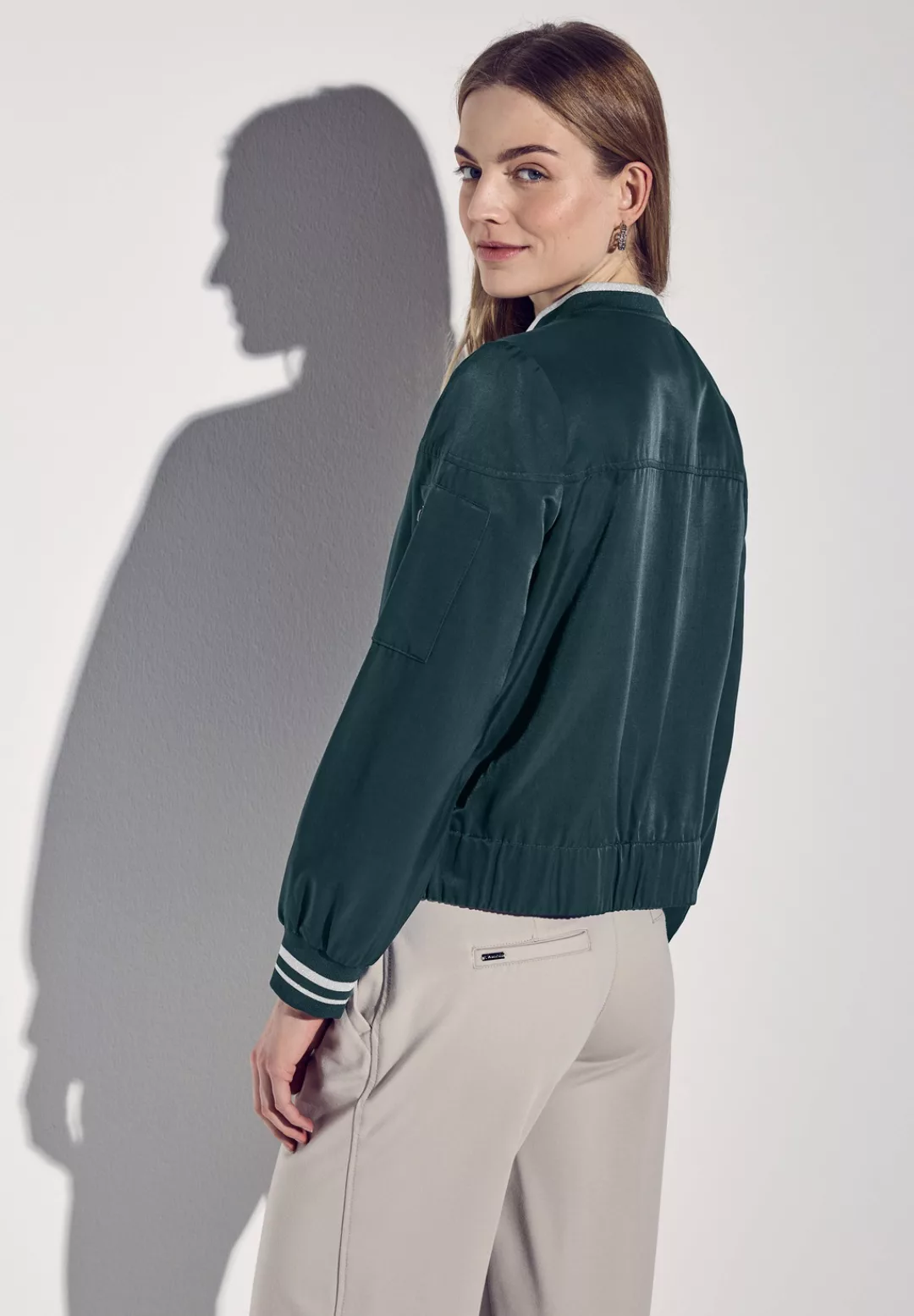 STREET ONE Blouson, ohne Kapuze, aus softem Materialmix günstig online kaufen