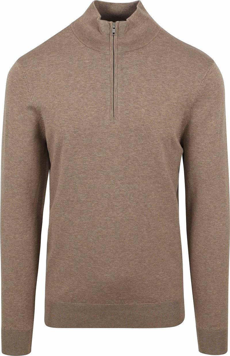 Profuomo Half Zip Pullover Luxury Beige - Größe XXL günstig online kaufen