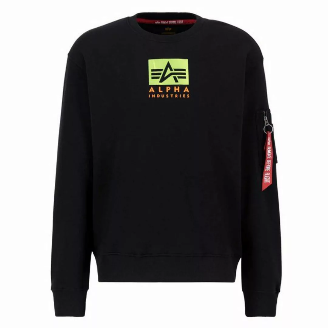 Alpha Industries Sweatshirt - Alpha Satin Logo Sweater günstig online kaufen