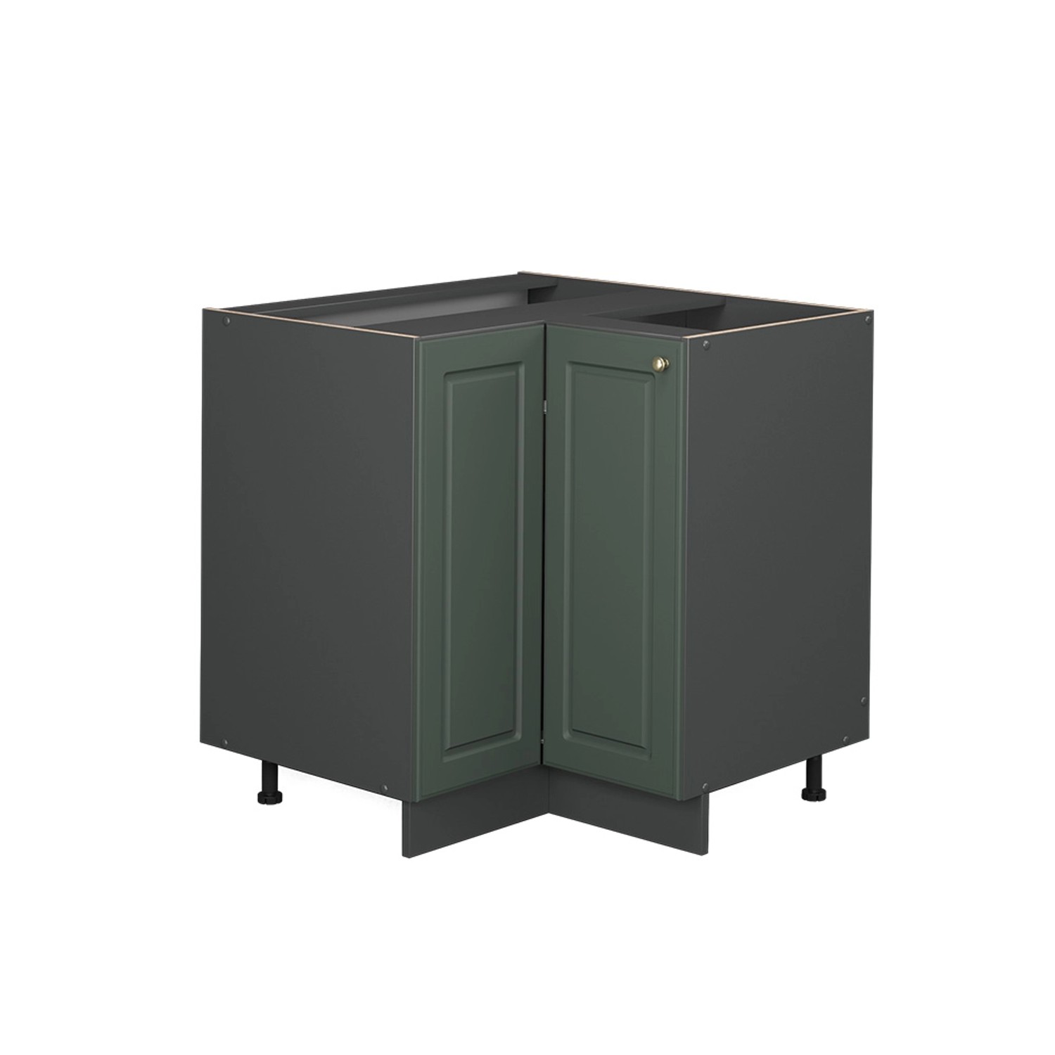 Vicco Eckunterschrank Fame-Line, Grün-Gold Landhaus/Anthrazit, 80.5 günstig online kaufen