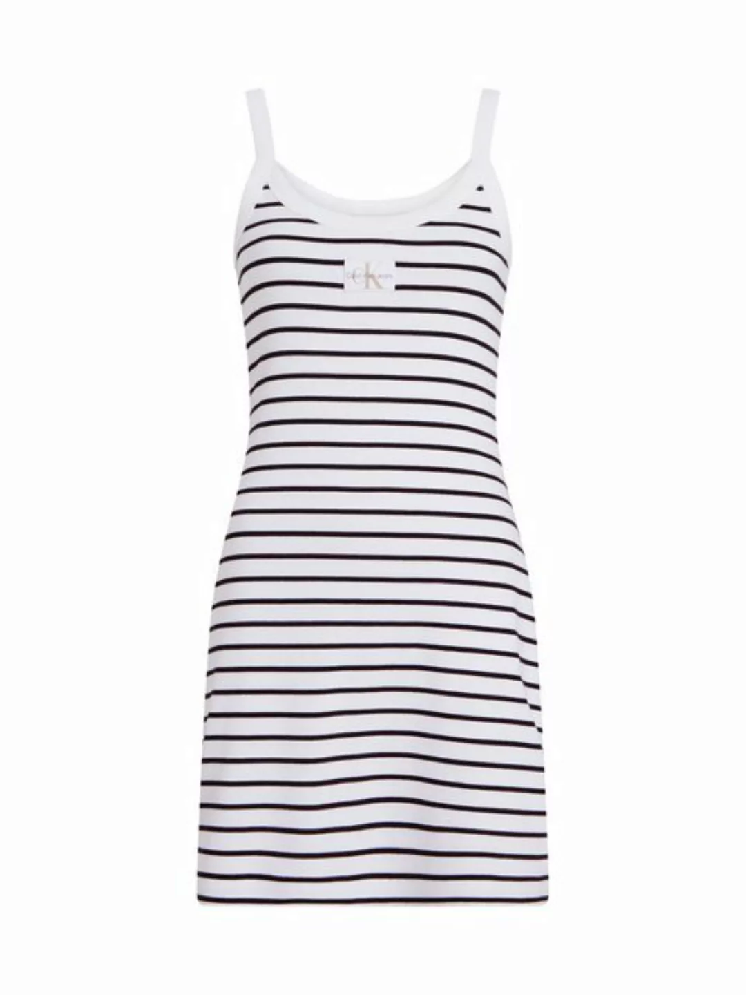 Calvin Klein Jeans Spaghettikleid WOVEN LABEL RIB TANK DRESS mit Logopatch günstig online kaufen