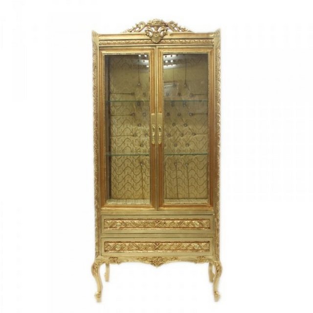 Casa Padrino Vitrine Barock Vitrine Gold ModF4 - Doppel Vitrinenschrank günstig online kaufen