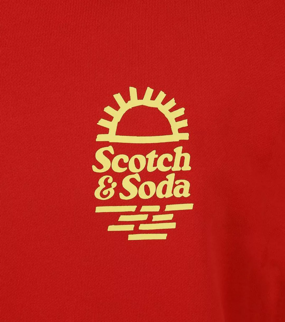 Scotch and Soda Pullover Druck Rot - Größe M günstig online kaufen