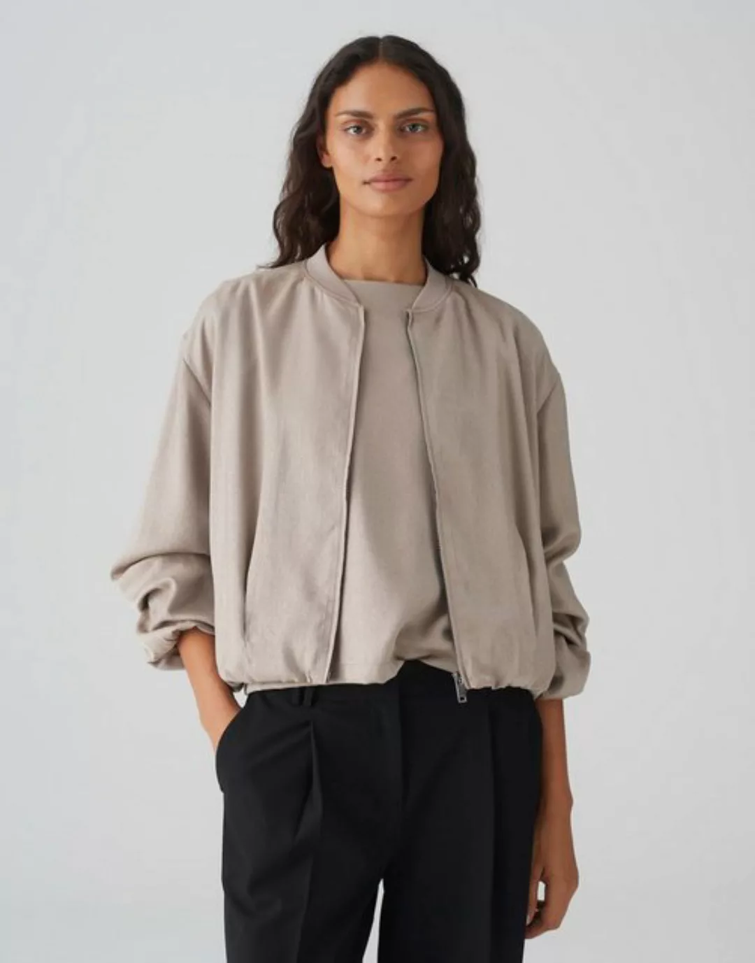 OPUS Jackenblazer Jaletta warm taupe günstig online kaufen