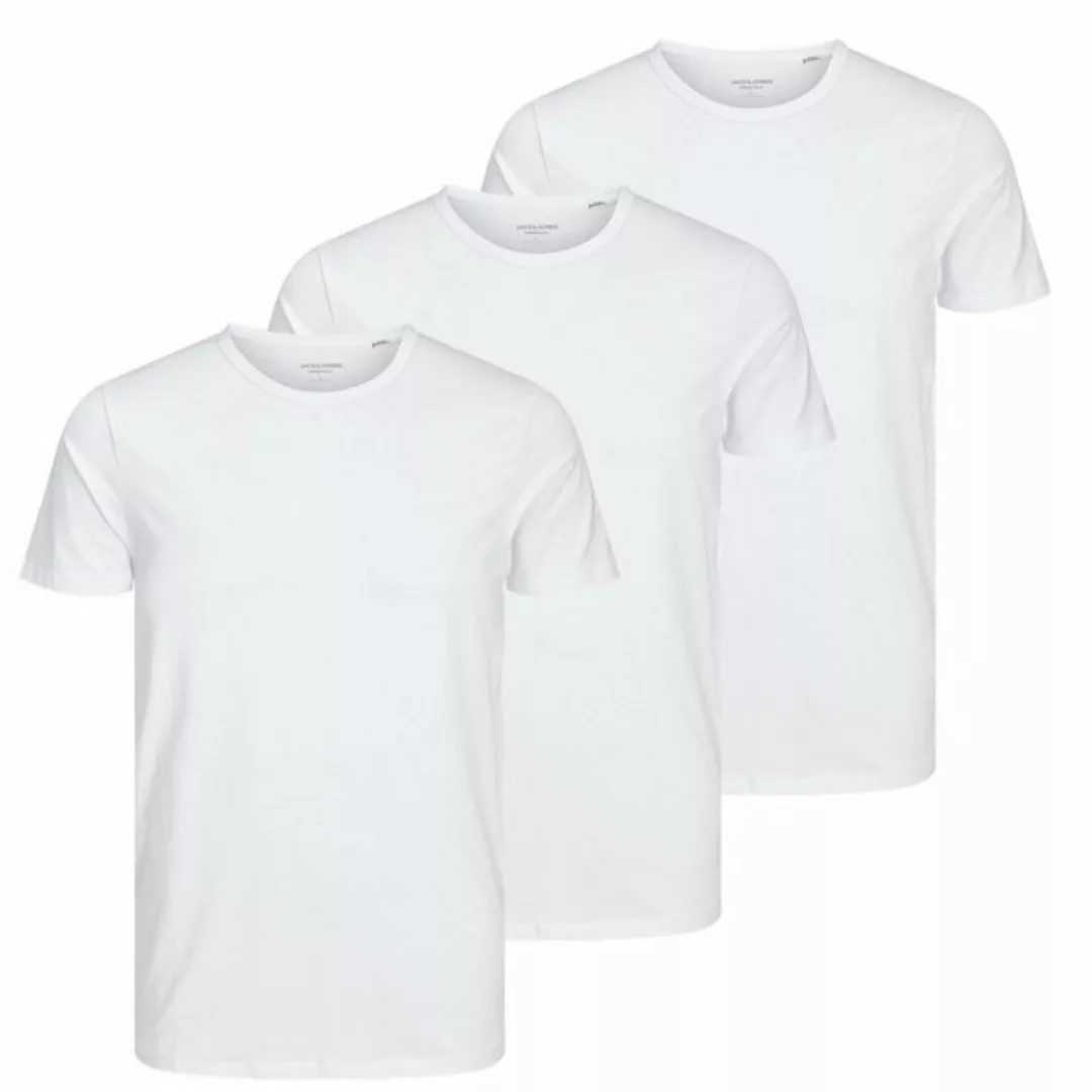 Jack & Jones T-Shirt BASIC für jeden Tag im schlichten Design im 3er Pack günstig online kaufen