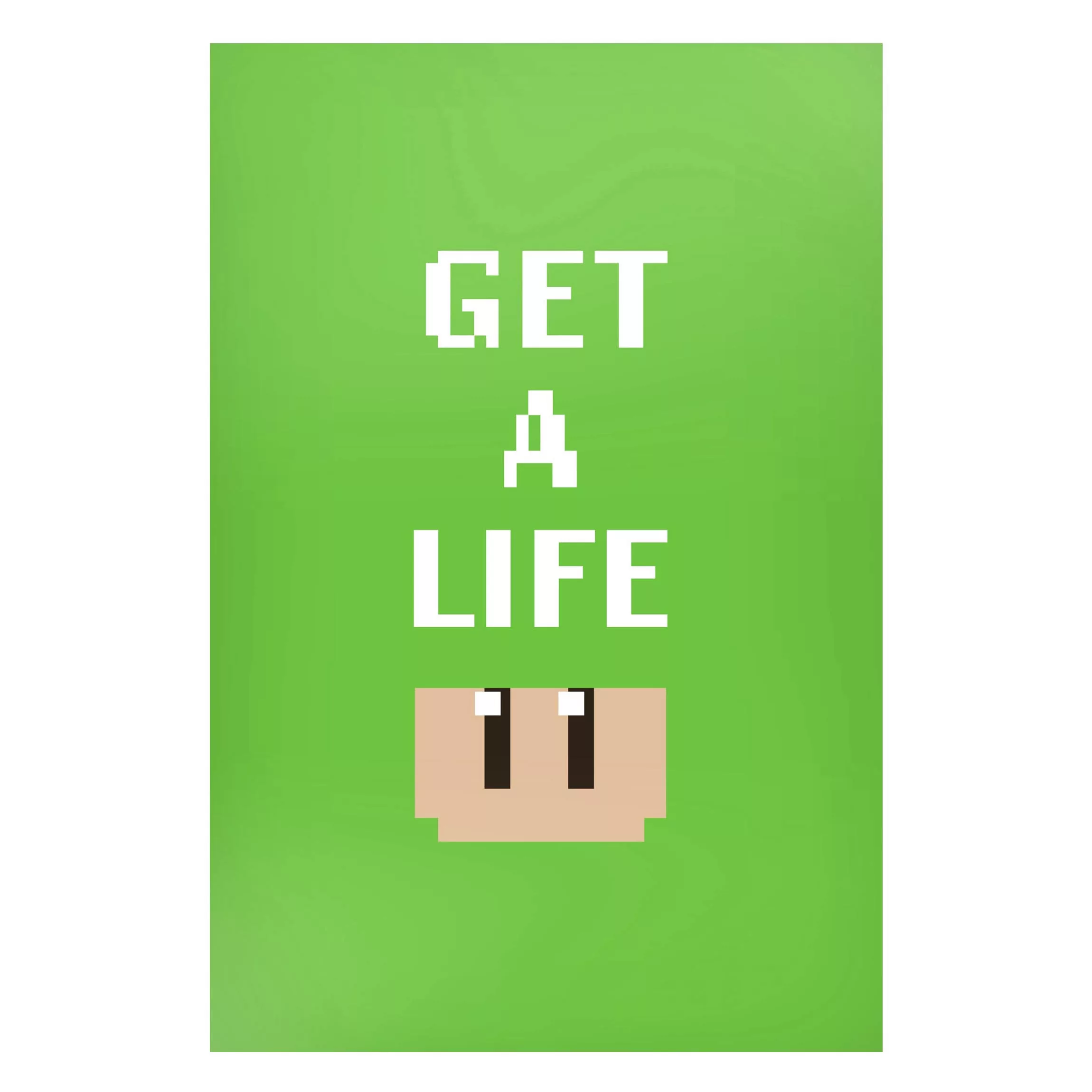 Magnettafel Video Game Text Get A Life In Green günstig online kaufen