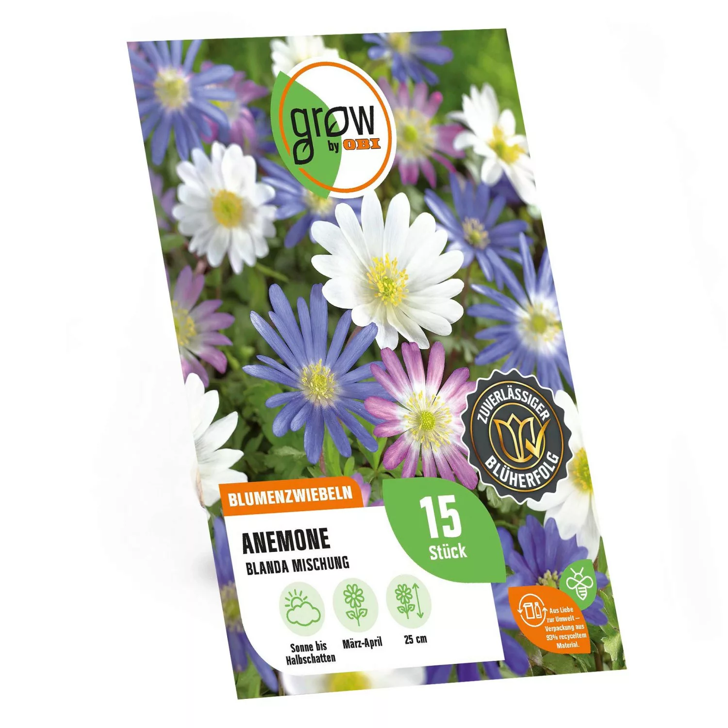 GROW by OBI Anemone Mischung 25 cm Anemone blanda günstig online kaufen