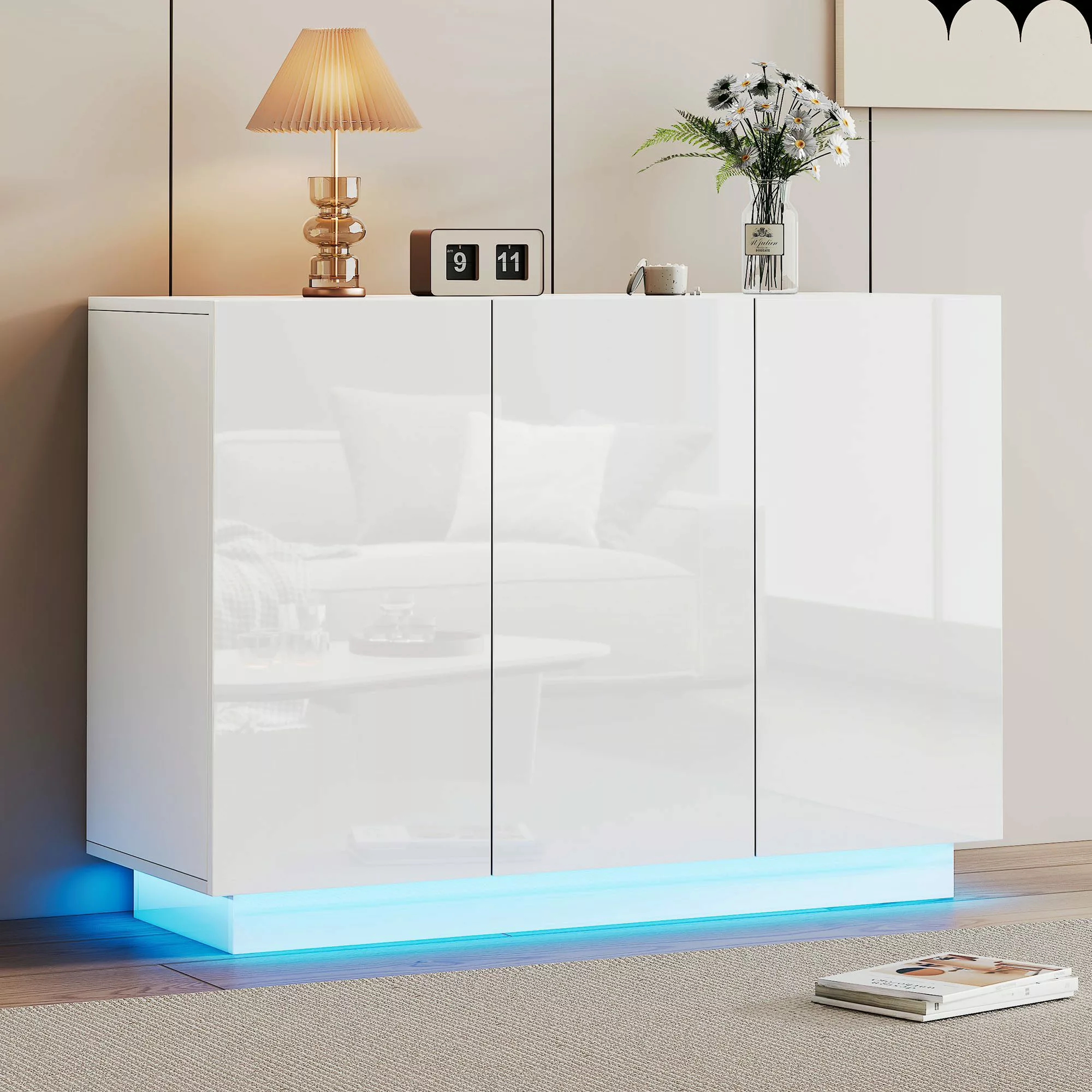 HAUSS SPOLE Sideboard 120x40x75cm Hochglanz mit günstig online kaufen