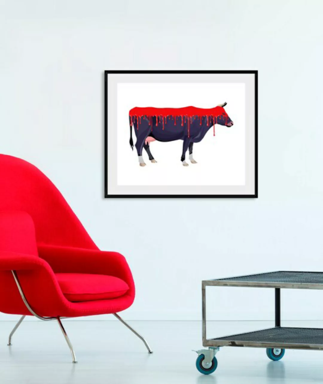 queence Bild »Bloody Cow«, Kuh, (1 St.) günstig online kaufen