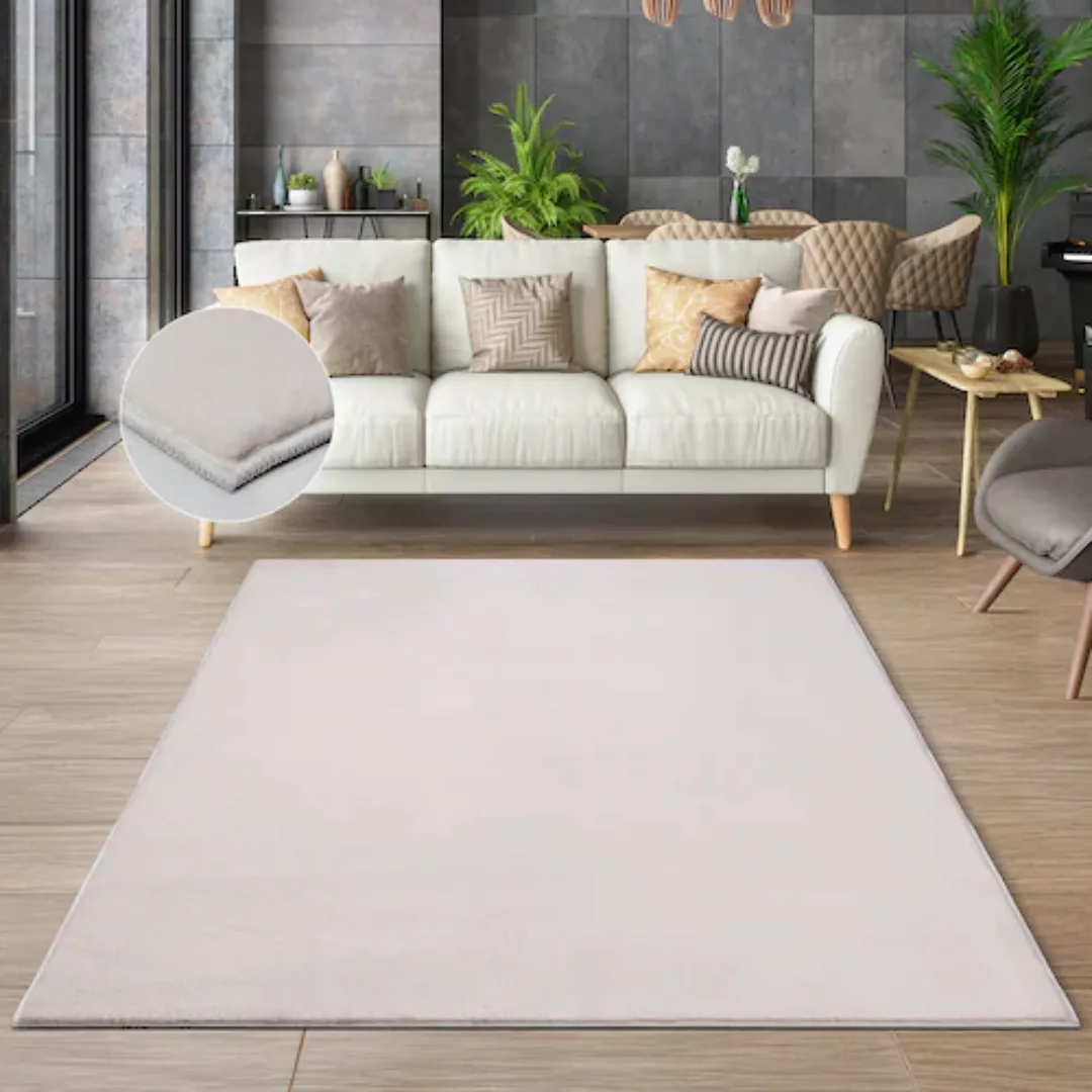 the carpet Teppich »Cosy«, rechteckig, 11 mm Höhe, Wohnzimmer Teppich Fell- günstig online kaufen