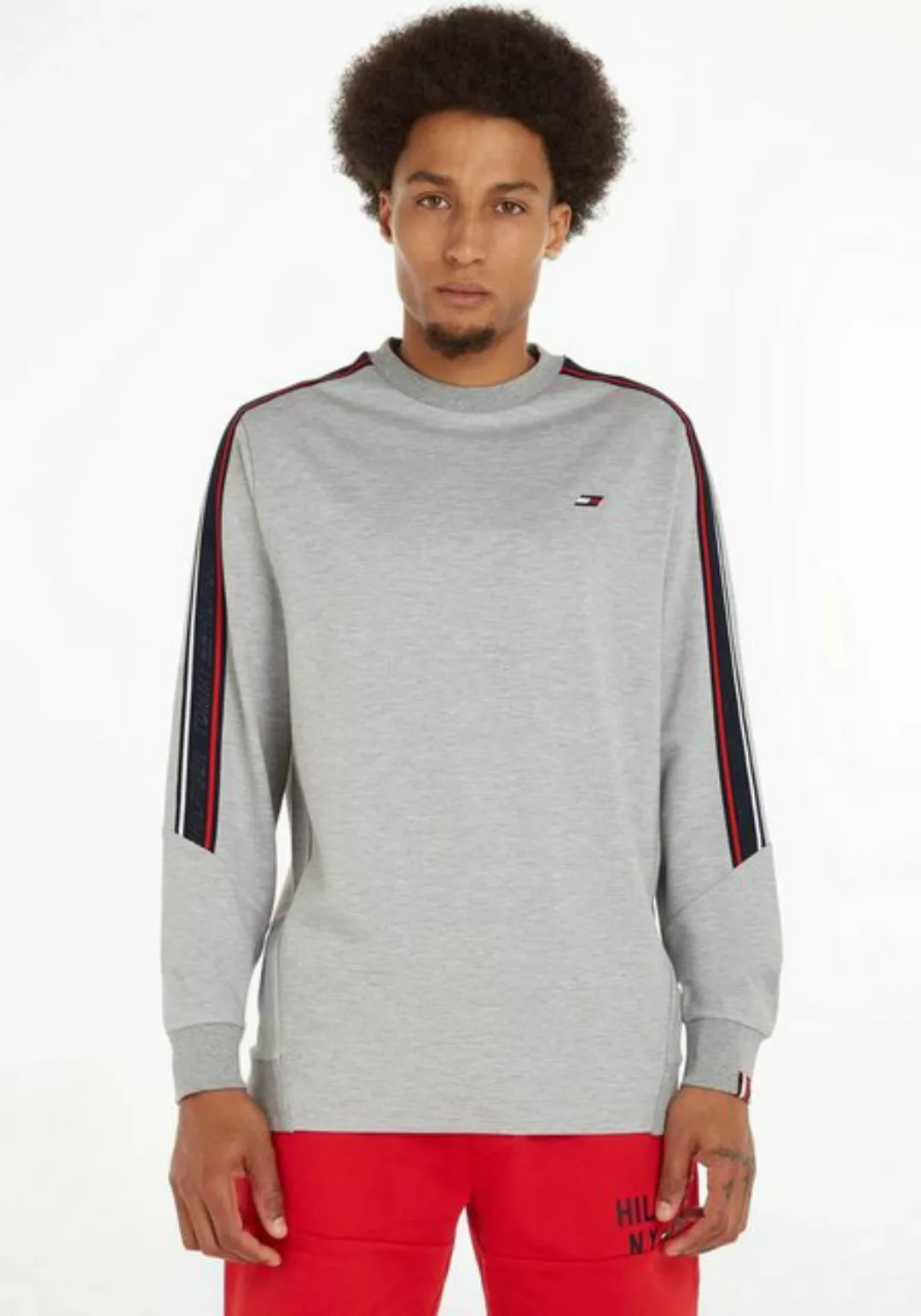 Tommy Hilfiger Sport Sweatshirt TEXTURED TAPE CREW mit Tommy Hilfiger Logob günstig online kaufen