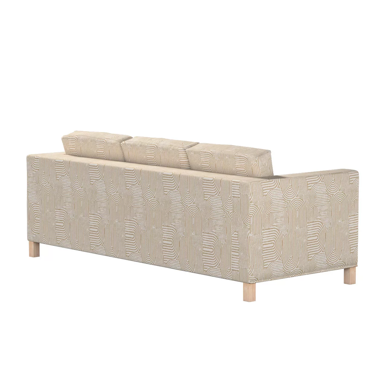 Bezug für Karlanda 3-Sitzer Sofa nicht ausklappbar, kurz, beige-ecru, Bezug günstig online kaufen