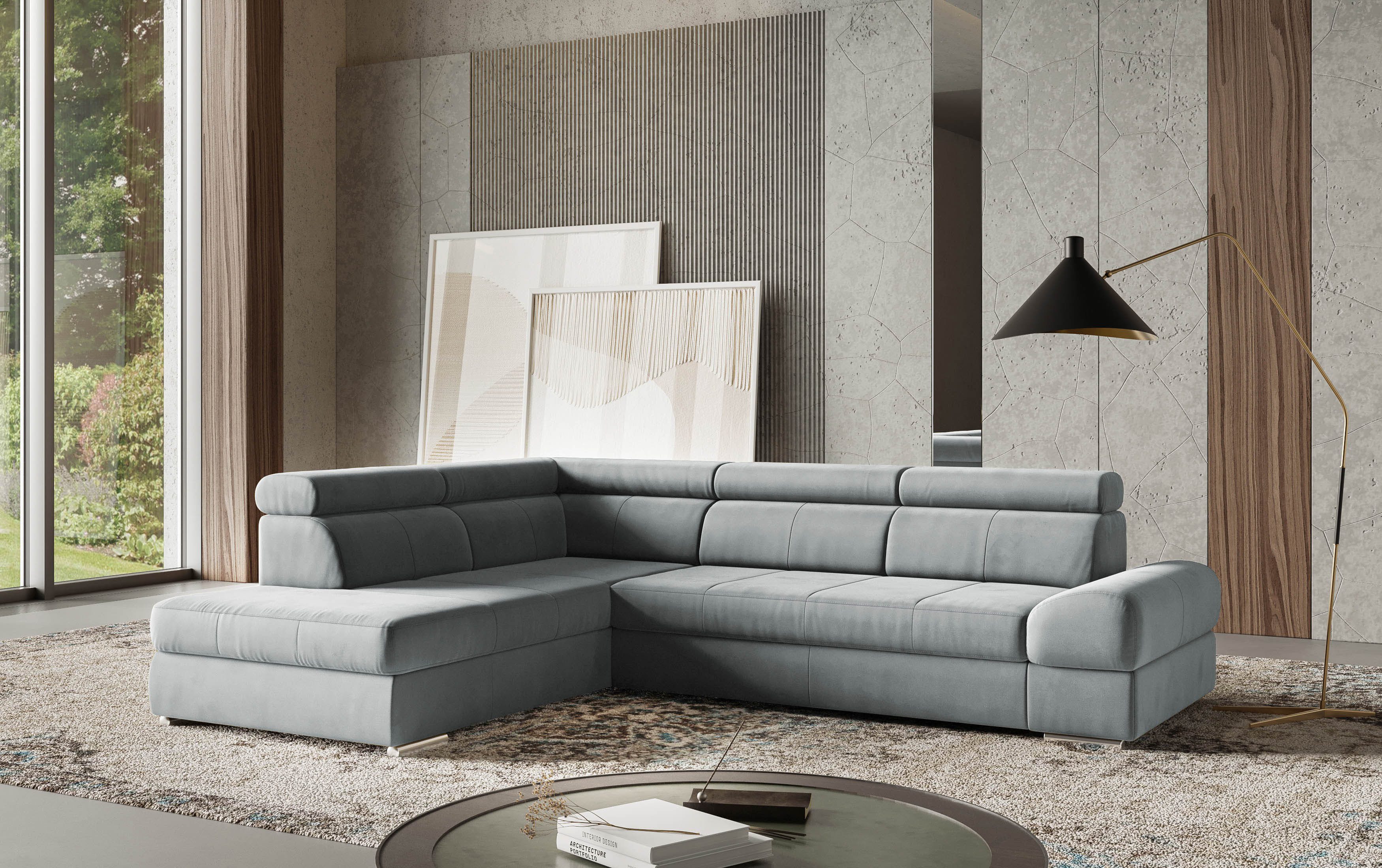 sit&more Ecksofa "Broadway L-Form", mit verstellbaren Kopfteilen, wahlweise günstig online kaufen