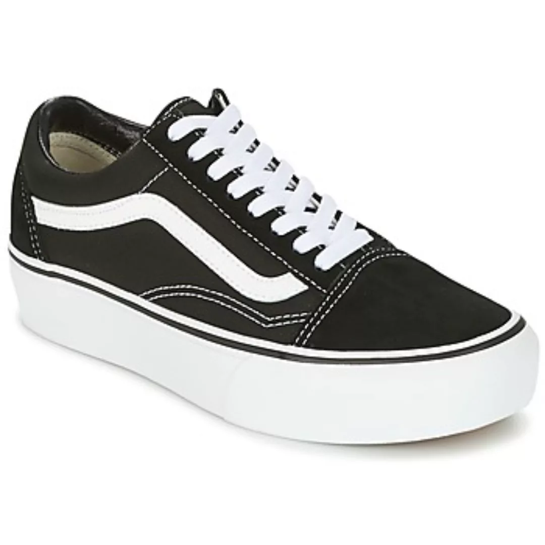 Vans Old Skool Platform Black White günstig online kaufen