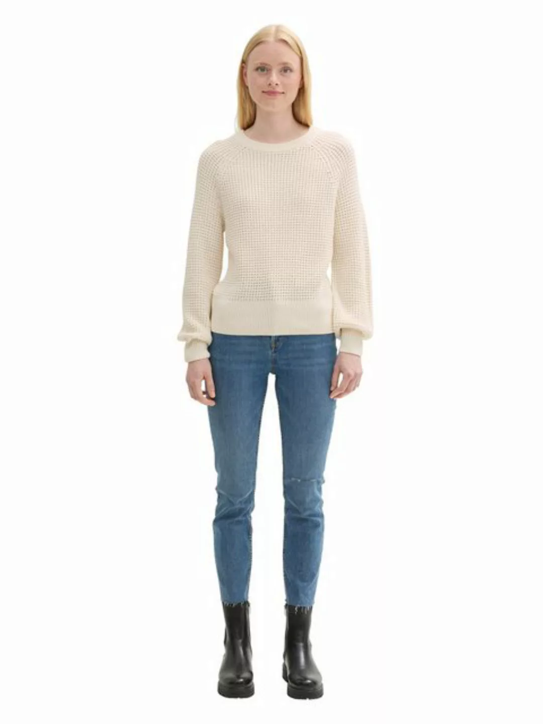 TOM TAILOR Denim Rundhalspullover (1-tlg) Plain/ohne Details günstig online kaufen