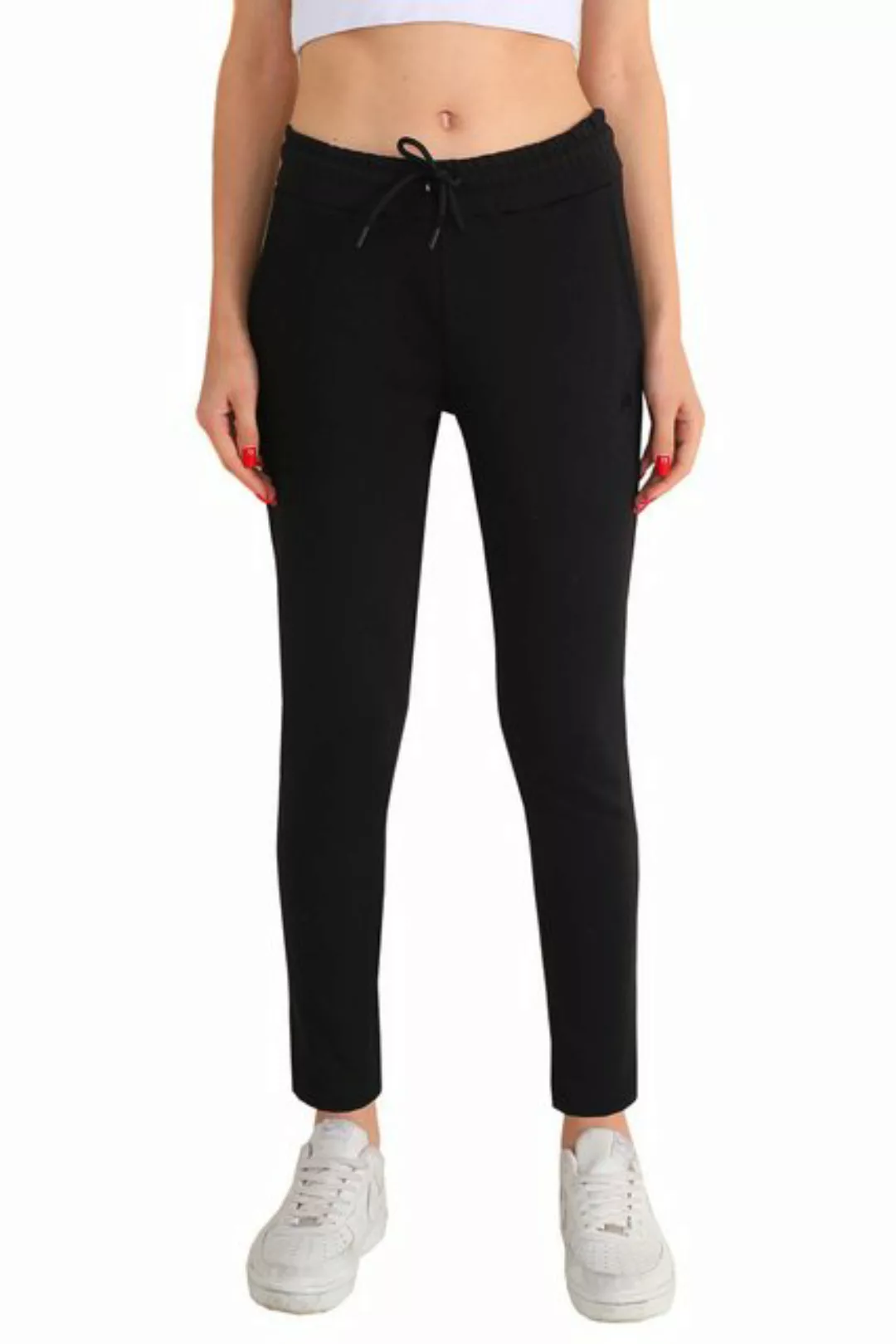 Bongual Loungehose Sweatpants reine Baumwolle mit Logostickerei günstig online kaufen