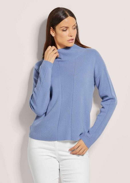 MADELEINE Strickpullover Kurzer Stehkragen-Pullover mit Good Cashmere günstig online kaufen