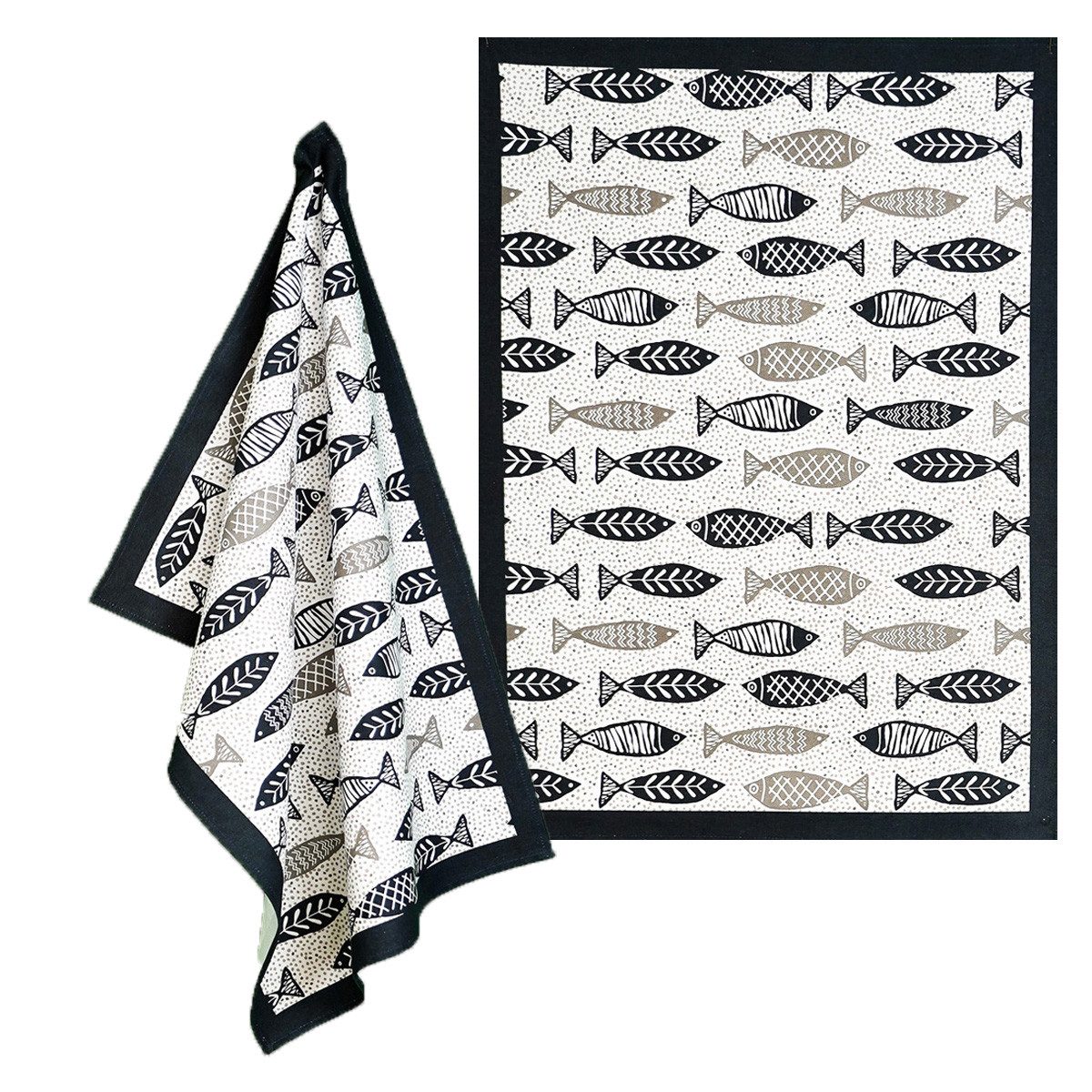Raebel Geschirrtuch Geschirrtuch 2er Set FISCHE günstig online kaufen