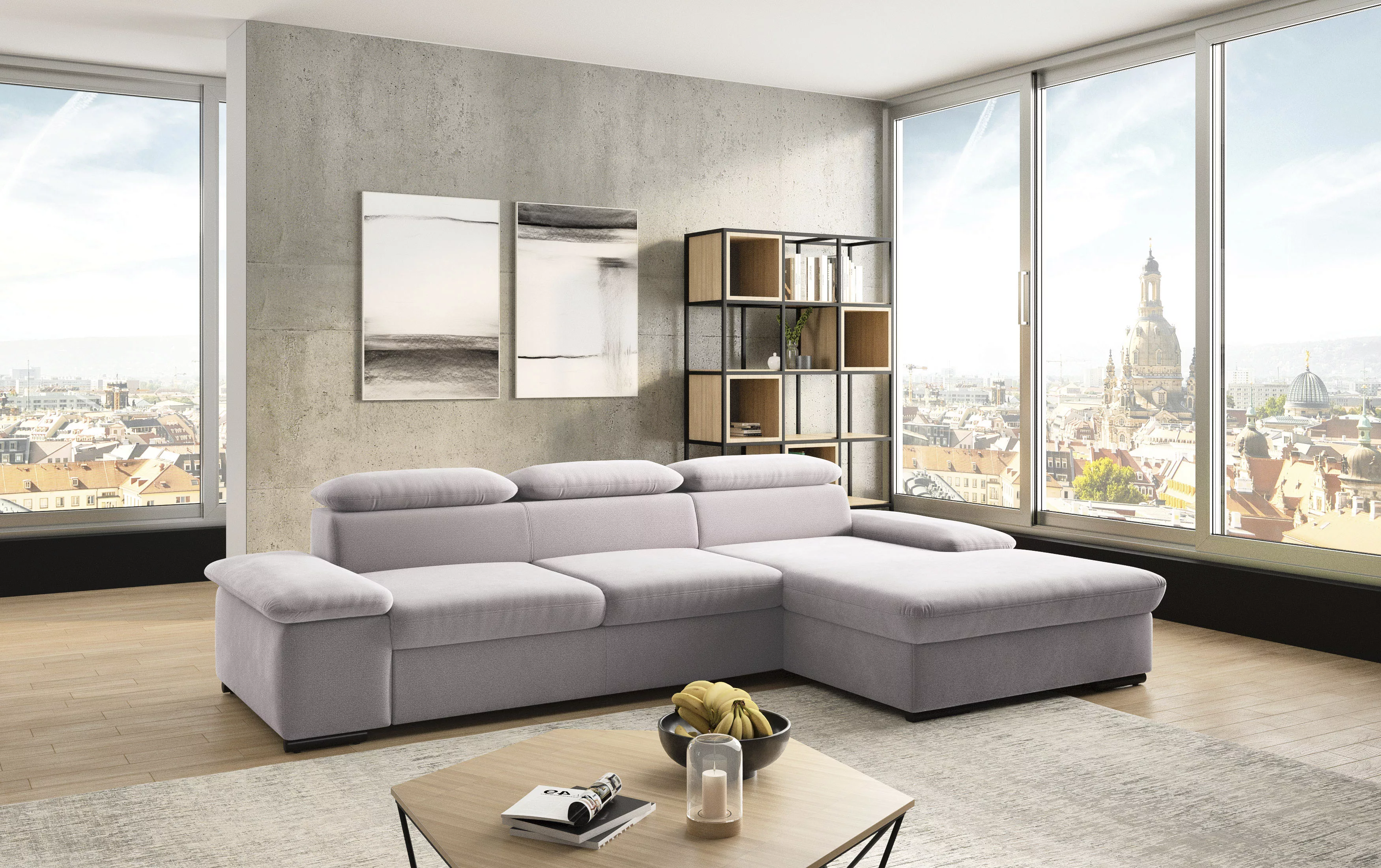 sit&more Ecksofa »Alcudia L-Form«, wahlweise mit Bettfunktion günstig online kaufen
