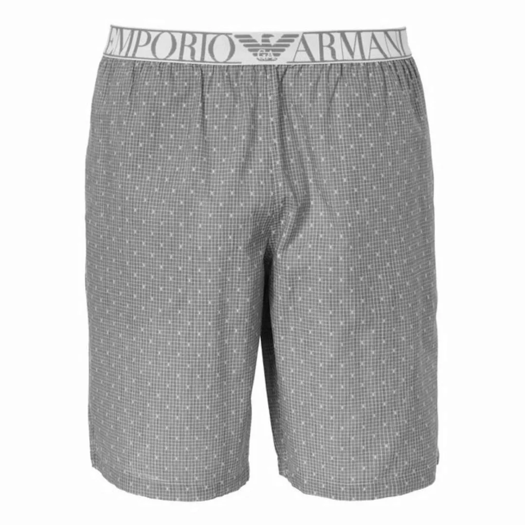 Emporio Armani Pyjamashorts Loungewear Bermuda mit platziertem Markenschrif günstig online kaufen