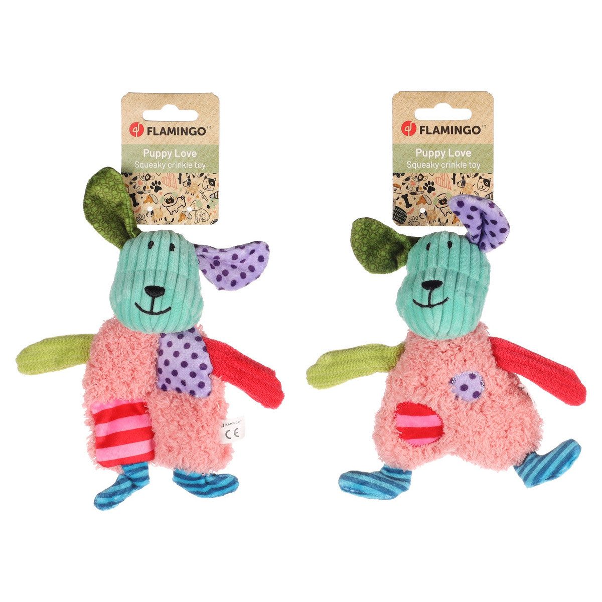Flamingo Tierkuscheltier Hundespielzeug Welpe Greggo Hund günstig online kaufen