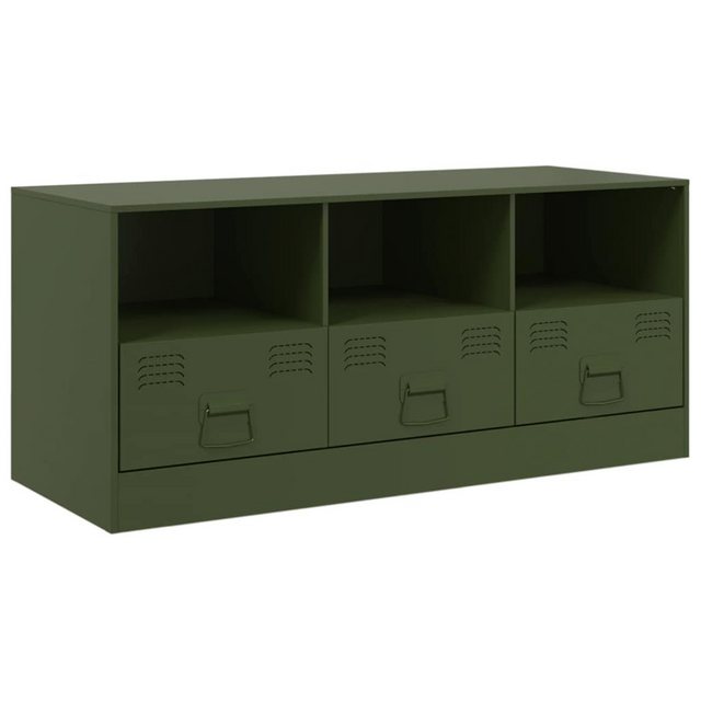 vidaXL Schrankmodule TV-Schrank Olivgrün 99x39x44 cm Stahl günstig online kaufen