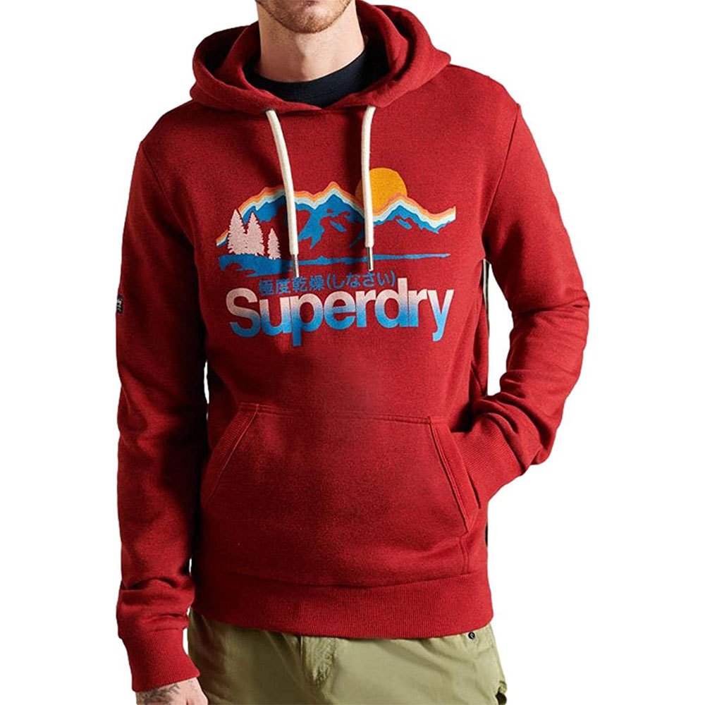 Superdry Core Logo Great Outdoors Kapuzenpullover L Pilot Mid Blue Grit günstig online kaufen