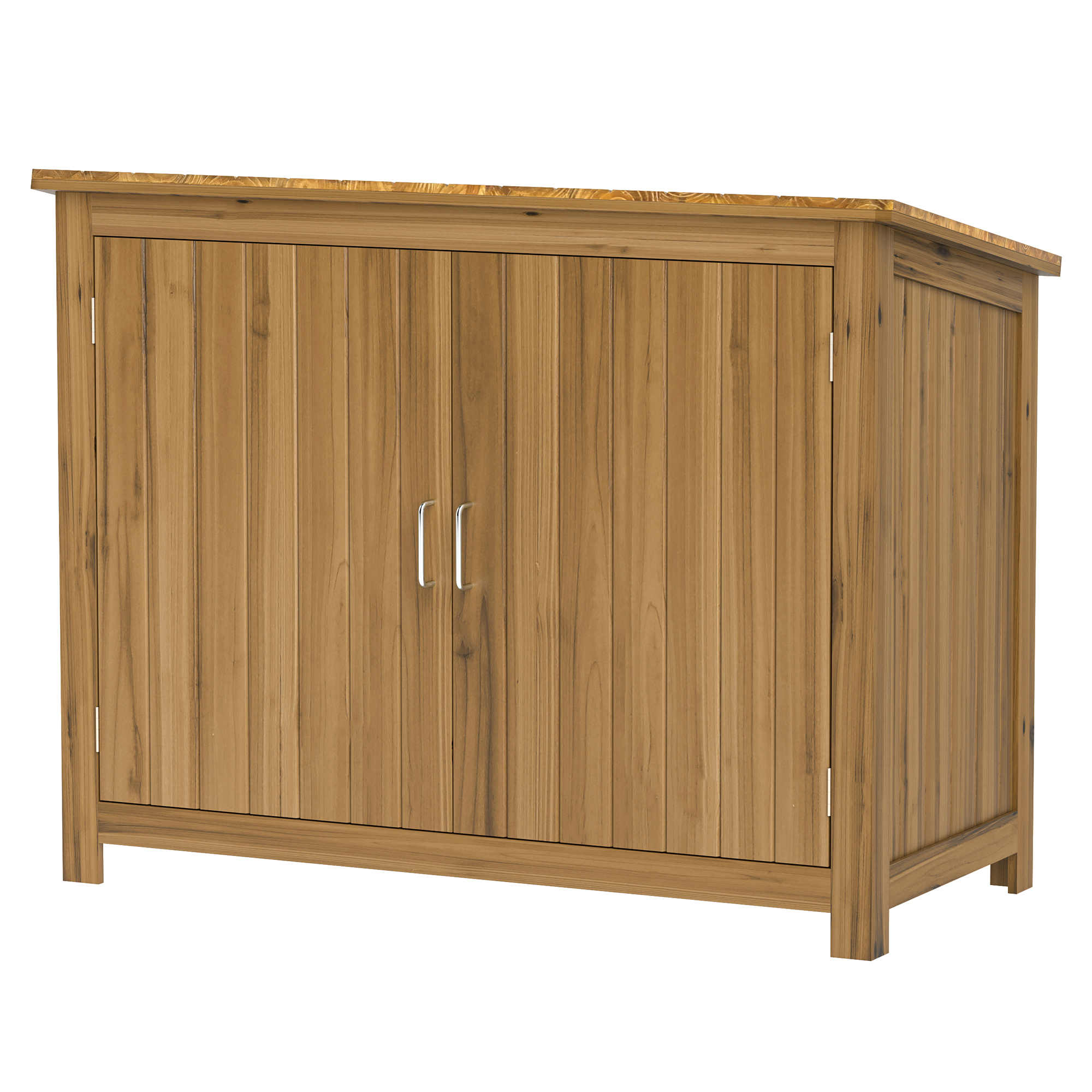 Outsunny Gartenschrank Holz, Geräteschuppen wetterfest 110x50x85cm, Geräteh günstig online kaufen