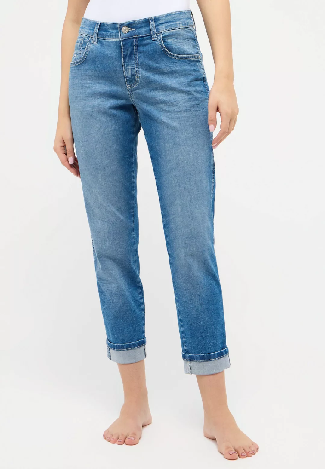 ANGELS 5-Pocket-Jeans "DARLEEN CROP TU RIBBON" günstig online kaufen