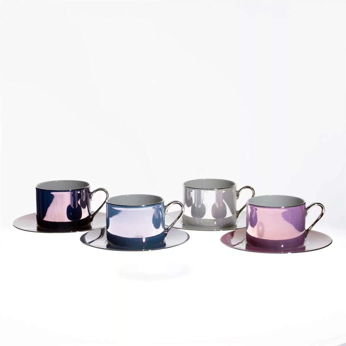 Teetassen Polka 4er-Set 250ml violett günstig online kaufen