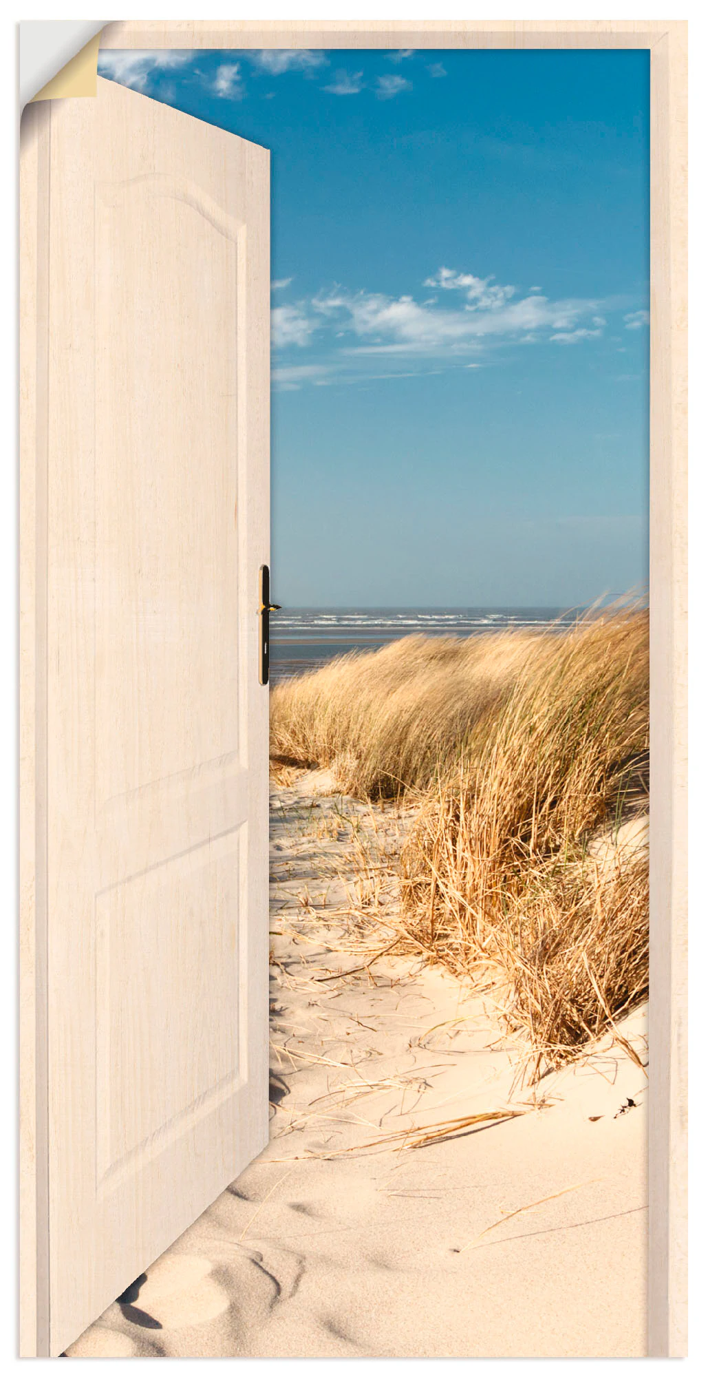 Artland Wandbild "Nordseestrand auf Langeoog", Strand, (1 St.), als Poster, günstig online kaufen