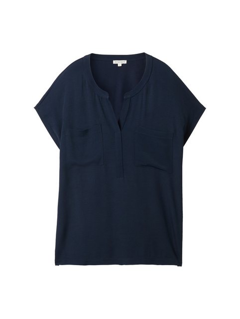 TOM TAILOR T-Shirt T-shirt fabric mix b günstig online kaufen