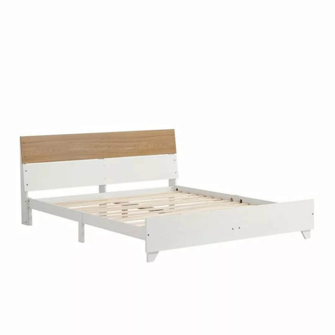 Rutaqian Daybett Doppelbett, Paneelbett, Kiefer+MDF+Mehrschichtplatte, 160x günstig online kaufen