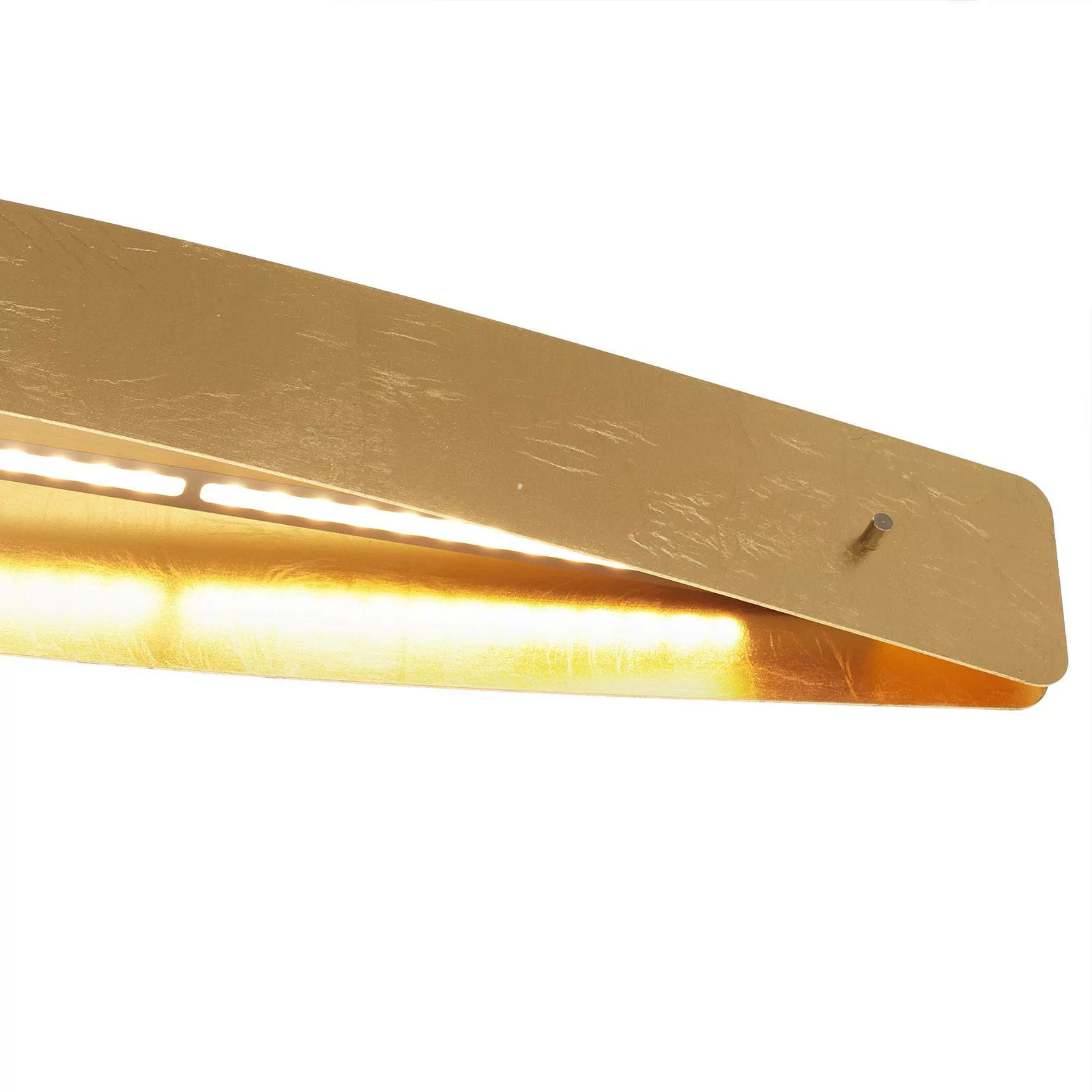 Quitani LED-Deckenleuchte Lian, Schlagmetallfinish günstig online kaufen