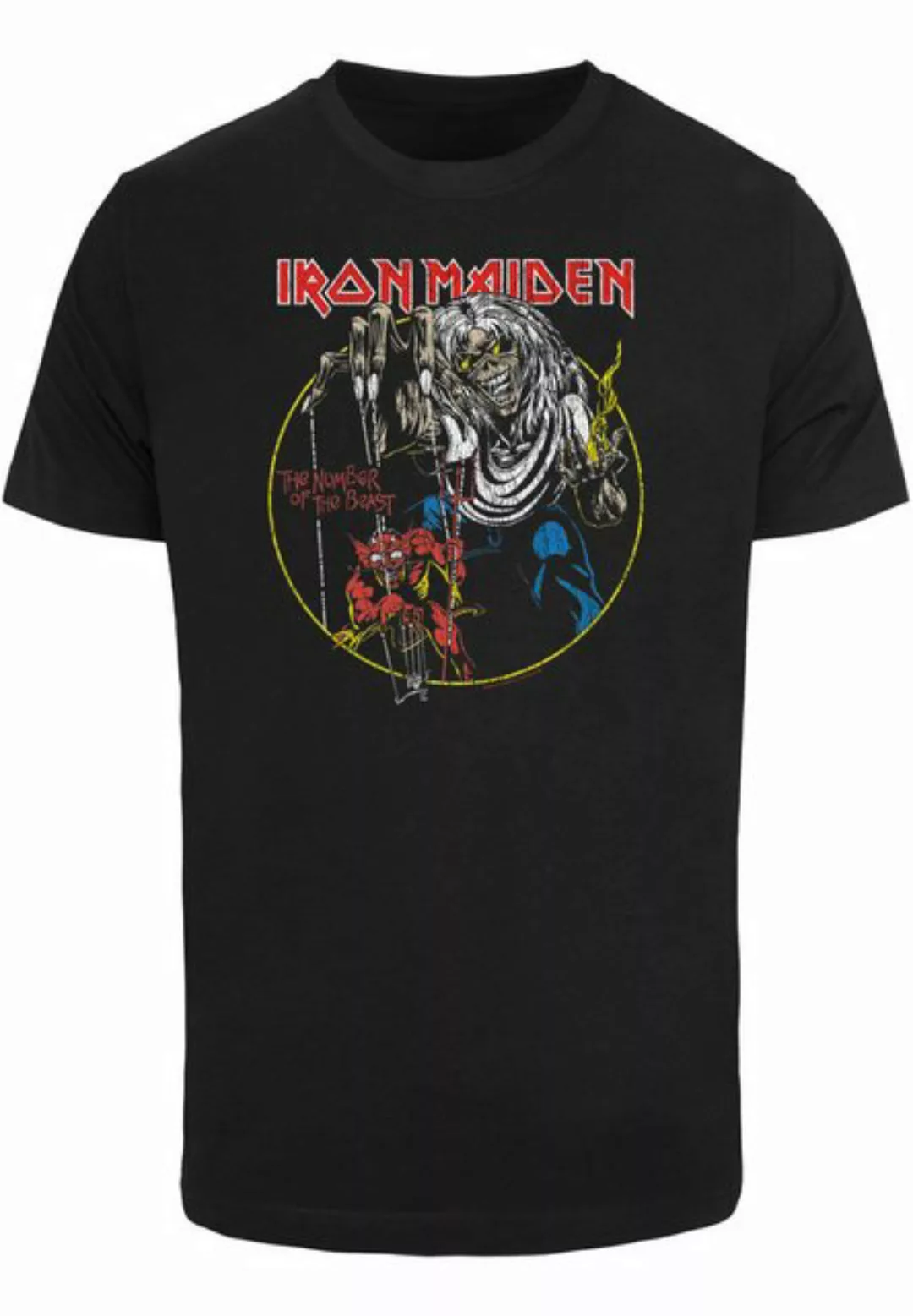 Merchcode T-Shirt Merchcode Herren Iron Maiden - Colours Circle T-Shirt Rou günstig online kaufen